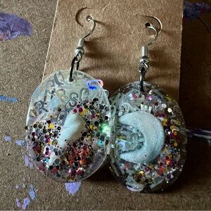 Four-twenty friendly sky high in the moon earrings